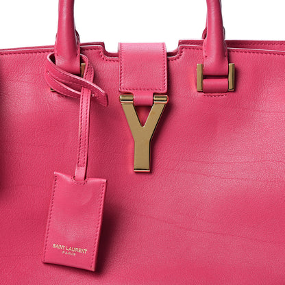 Saint Laurent Calfskin Small Classic Y Cabas Fuchsia 6 of 8