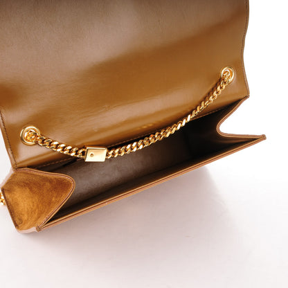 Saint Laurent Suede Medium Classic Monogram Kate Tassel Satchel Light Ochre 5 of 7