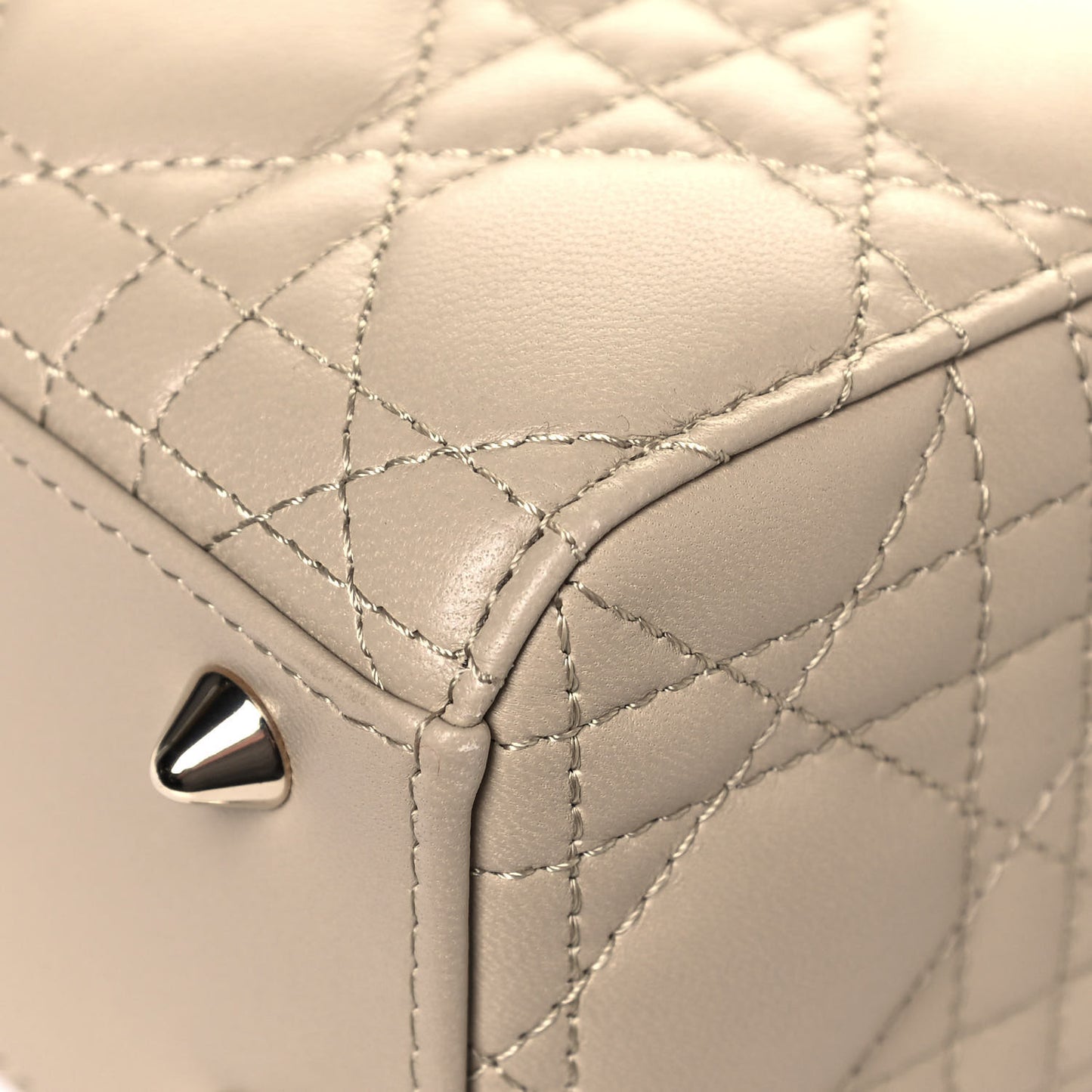 Lambskin Cannage Small My ABCDior Lady Dior Beige