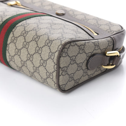 Gucci GG Supreme Monogram Web Small Ophidia Shoulder Bag Brown 8 of 8