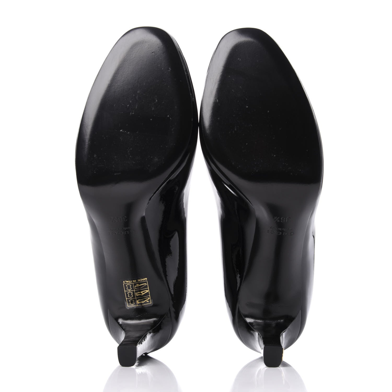 Gucci Patent Calfskin Pumps 36.5 Black 5 of 11