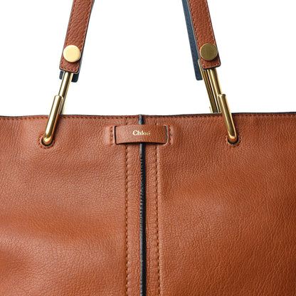 Chloe Grained Lambskin Keri Tote Caramel 10 of 10