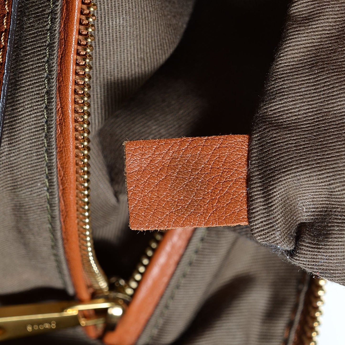 Calfskin Large Marcie Satchel Tan