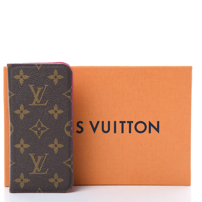 Louis Vuitton Monogram iPhone X Folio Case Rose Pop 7 of 7