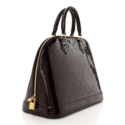 Louis Vuitton Vernis Alma MM Amarante 3 of 10