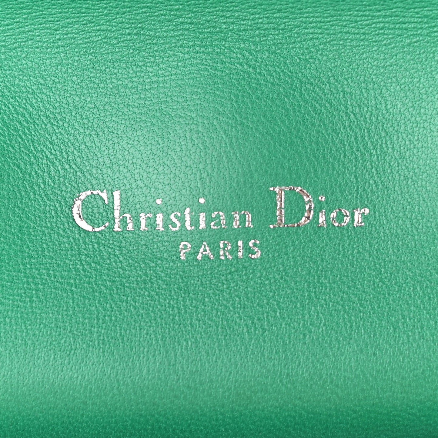 Lambskin Cannage Large Miss Dior Flap Green