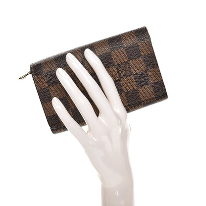 Louis Vuitton Damier Ebene Porte-Monnaie Tresor Wallet 2 of 8