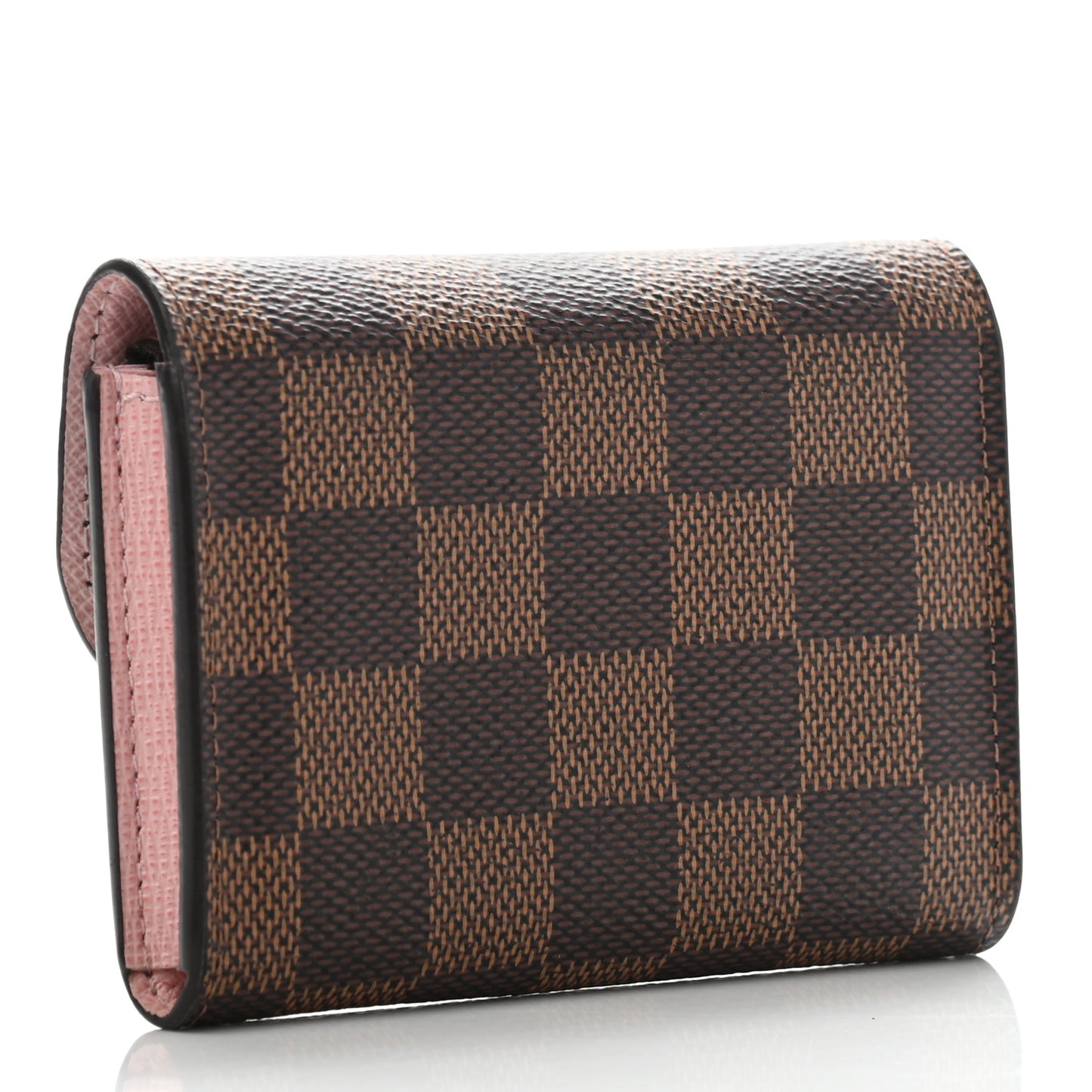 Damier Ebene Rosalie Coin Purse Rose Ballerine