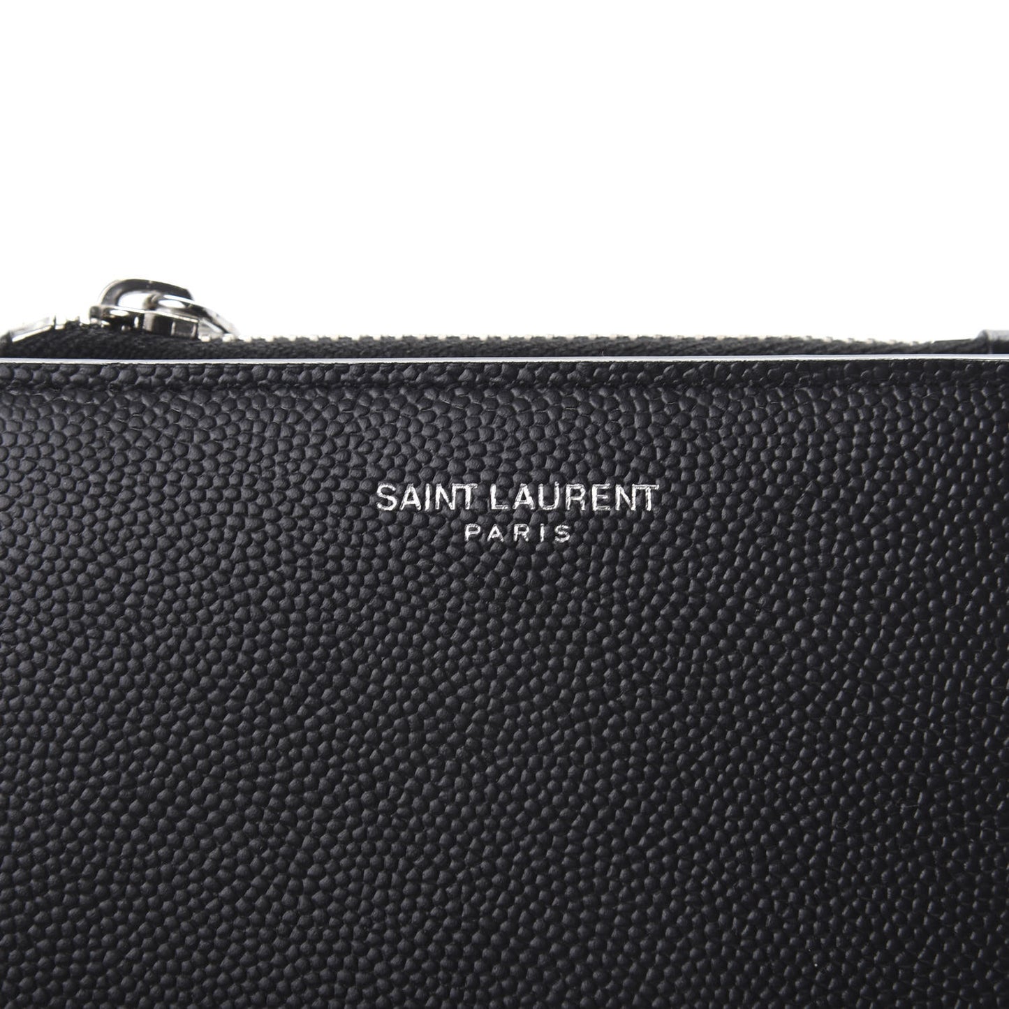 Grain De Poudre Zippered Card Holder Black