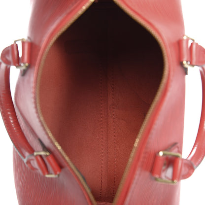 Louis Vuitton Epi Speedy 25 Castillan Red 5 of 14