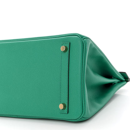 Hermes Epsom Birkin 30 Vert Vertigo 10 of 10