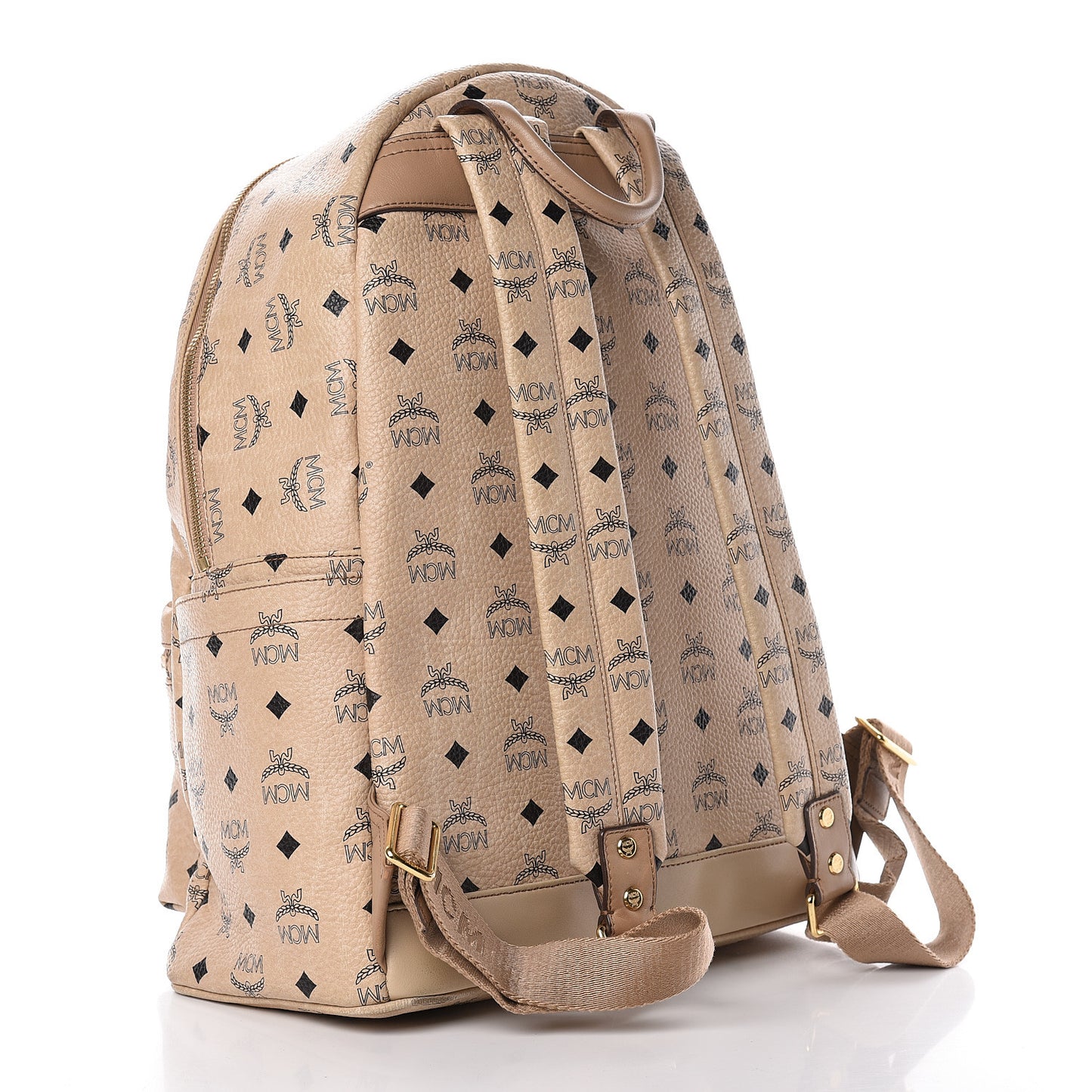 Visetos Medium Studded Stark Backpack Beige