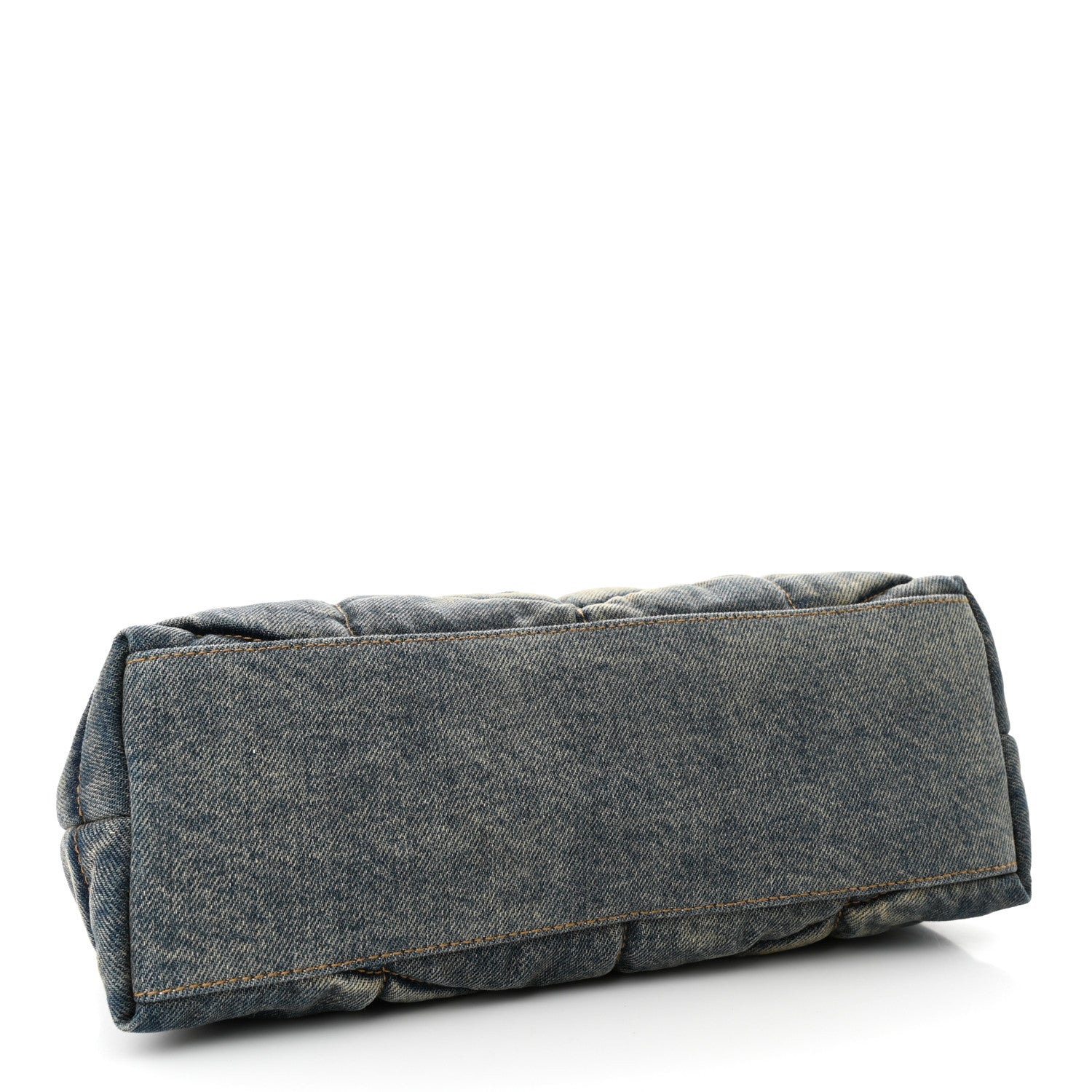 Saint Laurent Denim Quilted Small Loulou Puffer Monogram Chain Satchel Blue Cinnamon 4 of 12