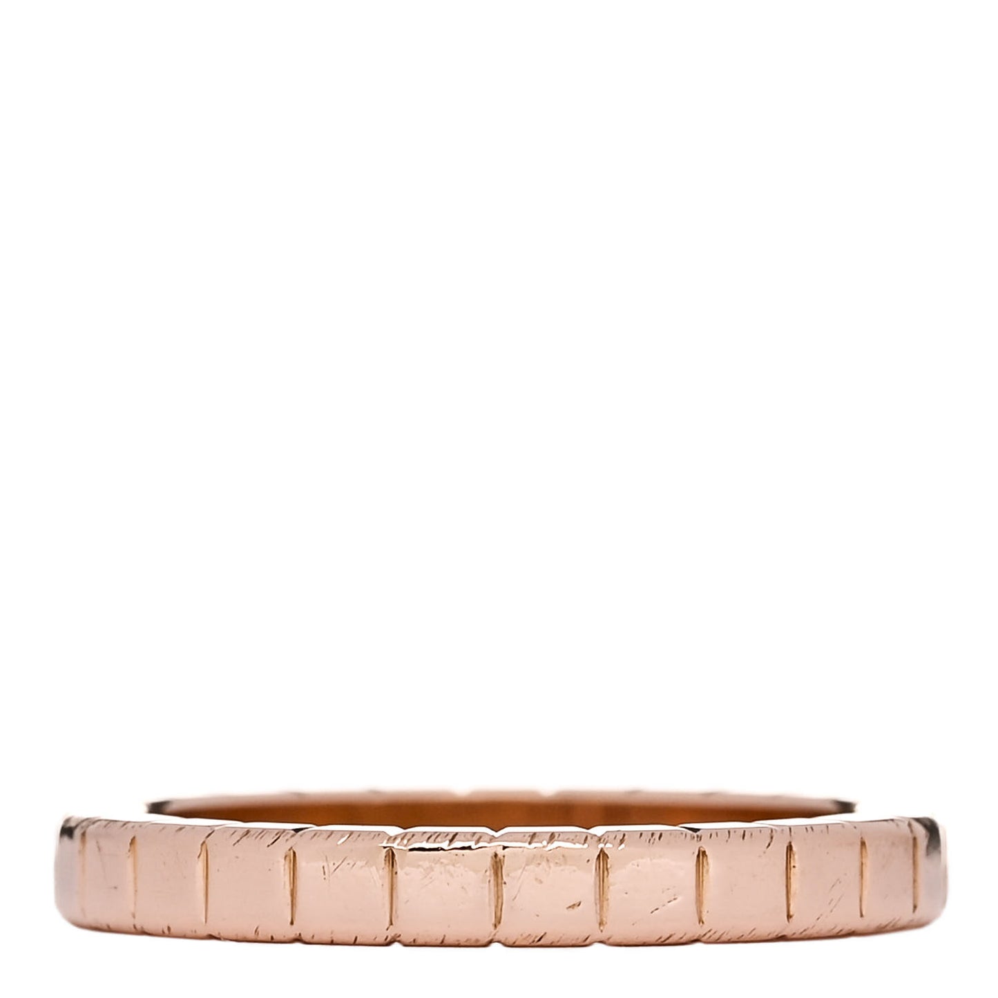 18K Rose Gold Diamond Ice Cube Half Set Band Ring 50 5.25