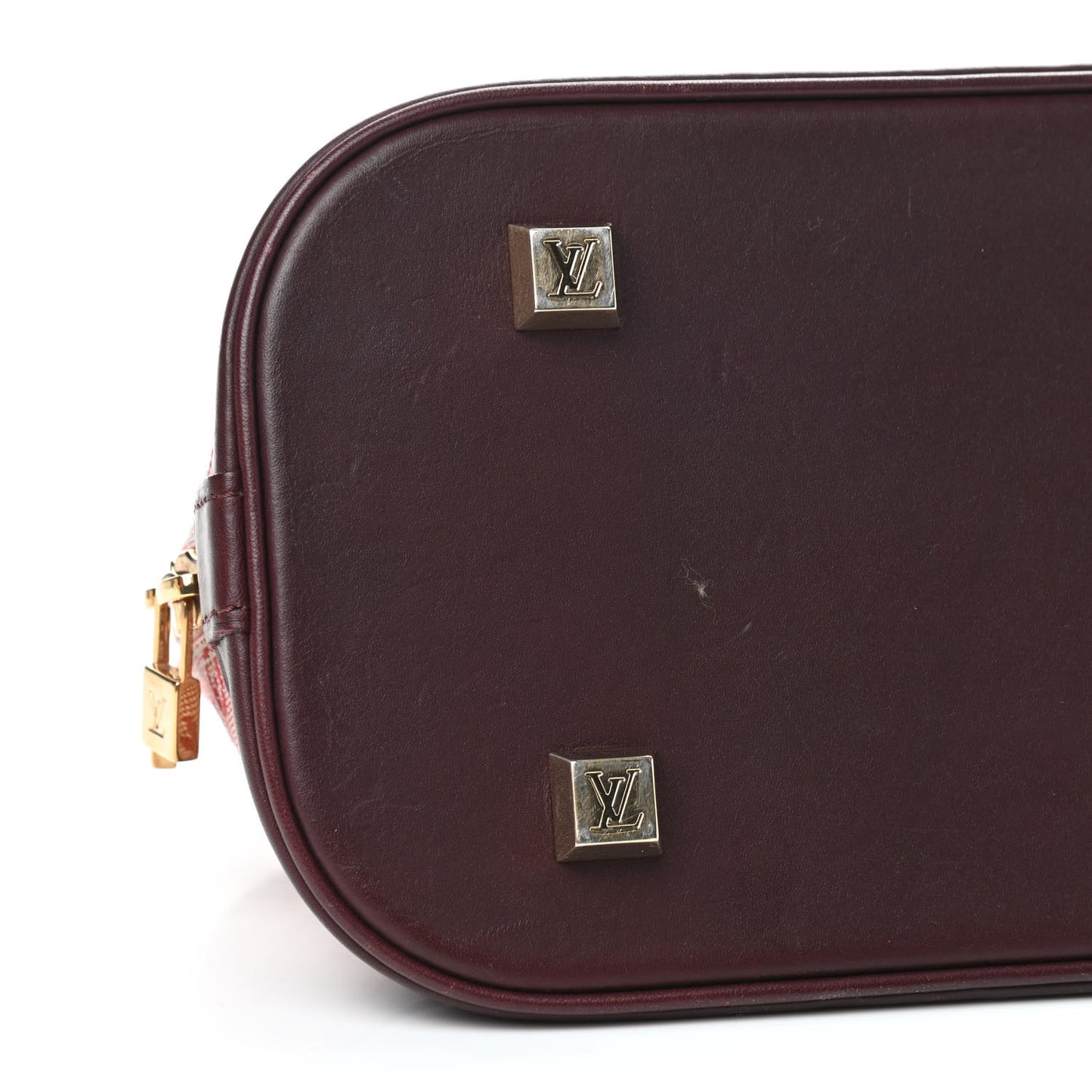 Mini Monogram Alma Long Cherry