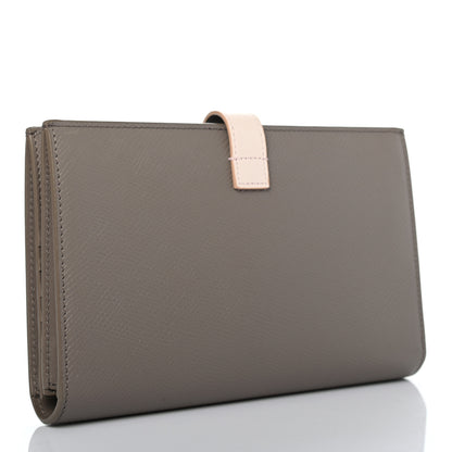 Celine Grained Calfskin Medium Multifunction Strap Wallet Pebble Pale Pink 3 of 7