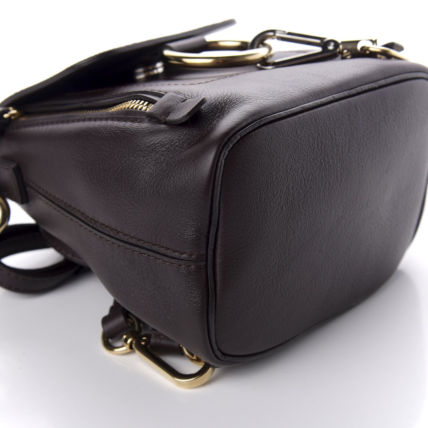 Chloe Suede Calfskin Mini Faye Backpack Carbon Brown 7 of 9