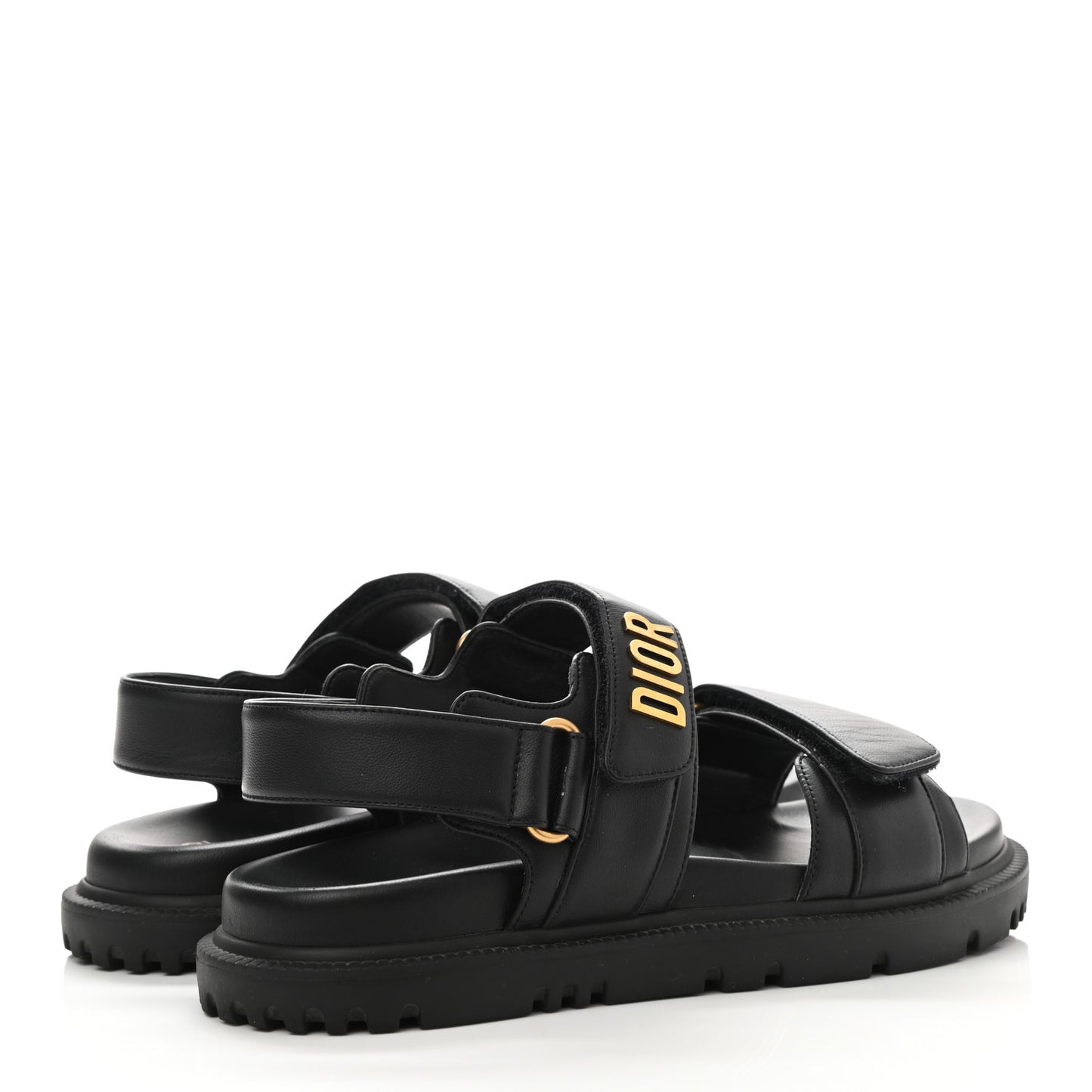 Lambskin Dioract 10mm Sandals 35 Black