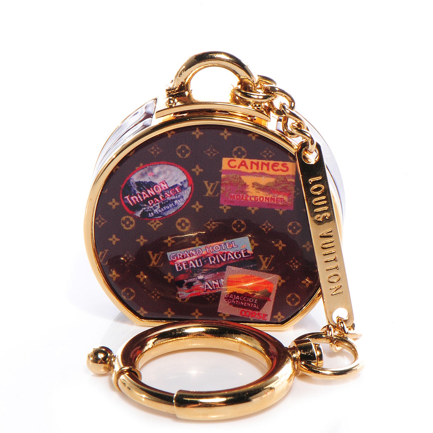 Monogram Hat Box Keychain