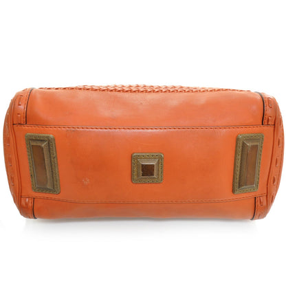 Gucci Leather Handmade Medium Top Handle Bag Orange 4 of 9