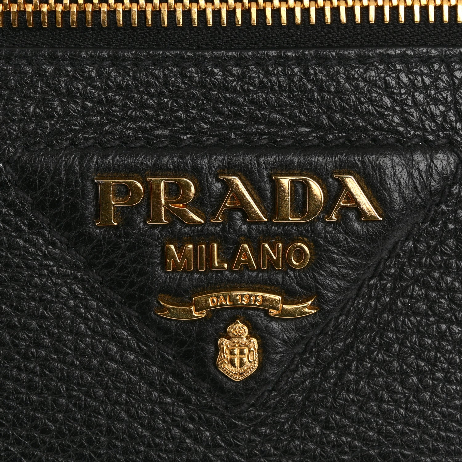 Prada Vitello Daino Mini Vanity Top Handle Bag Black 10 of 11