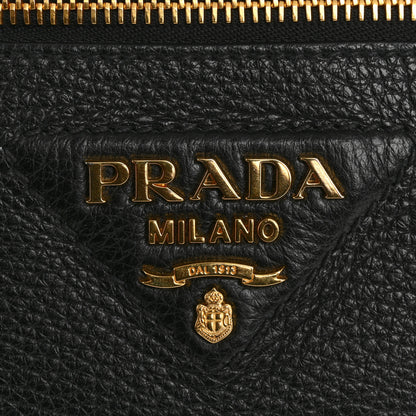 Prada Vitello Daino Mini Vanity Top Handle Bag Black 10 of 11