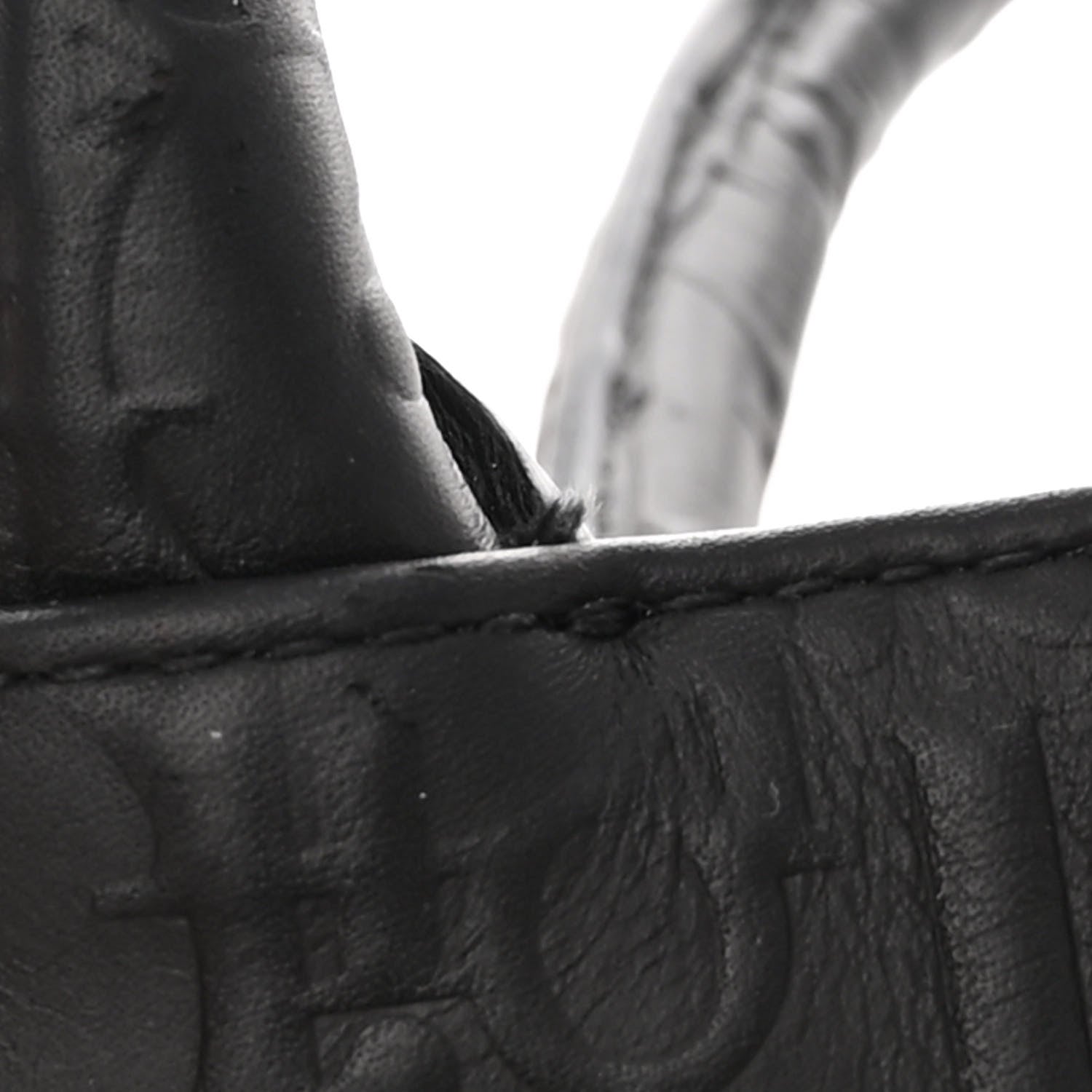 Christian Dior Oblique Calfskin Embossed Large Book Tote Black 12 of 16