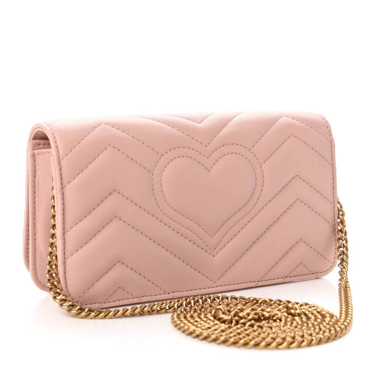 Calfskin Matelasse GG Marmont Mini Bag Perfect Pink