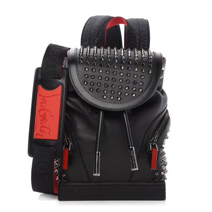 Christian Louboutin Calfskin Spiked Explorafunk Backpack Black 1 of 9