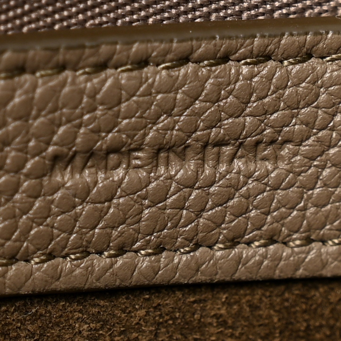 Soft Grained Calfskin Medium Belt Cabas Phantom Taupe