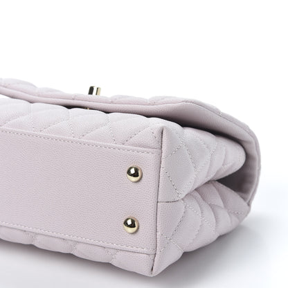 Chanel Caviar Quilted Mini Coco Handle Flap Lilas Lilac 6 of 9