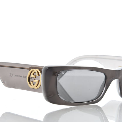 Gucci Acetate Rectangular GG0516S Sunglasses Grey Gold 7 of 7