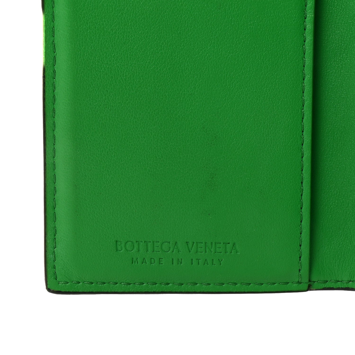 Bottega Veneta Nappa Maxi Intrecciato Bi-Fold Card Holder Black