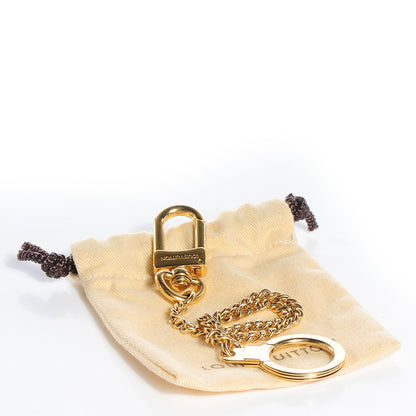 Louis Vuitton Metal Pochette Extender Key Ring Chain Gold 4 of 5