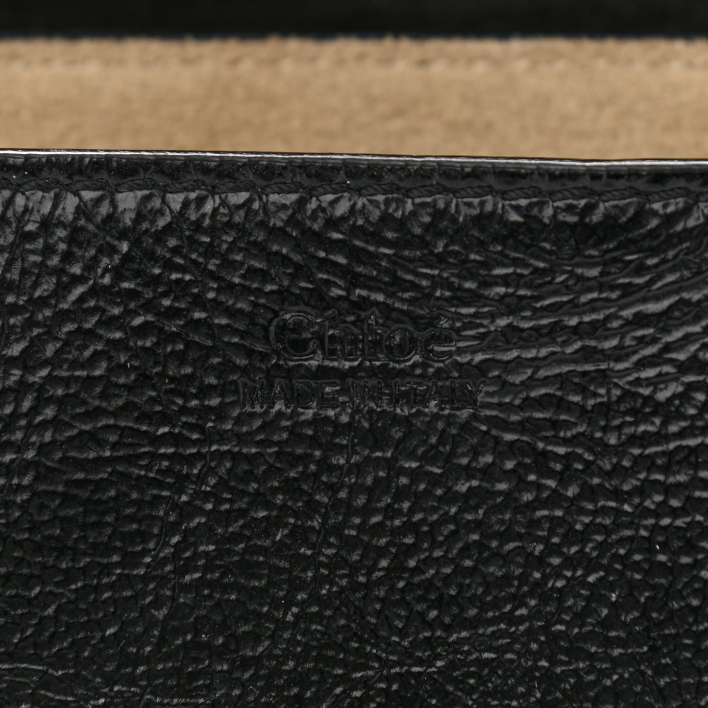 Grained Patent Drew Shoulder Bag Black