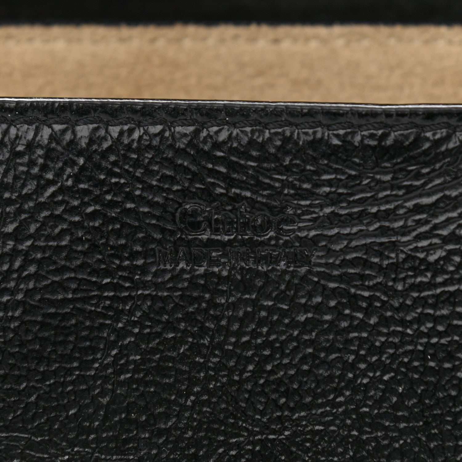 Chloe Grained Patent Drew Shoulder Bag Black 6 of 8
