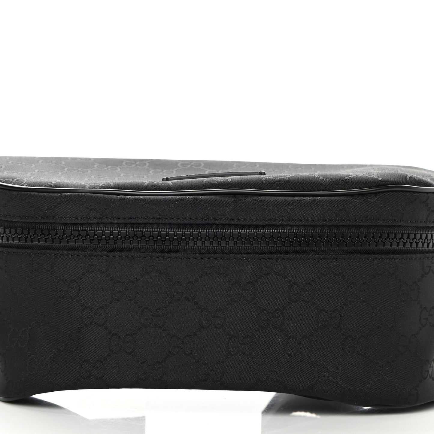Nylon Monogram Fanny Pack Belt Bag Black