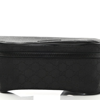 Gucci Nylon Monogram Fanny Pack Belt Bag Black 8 of 10