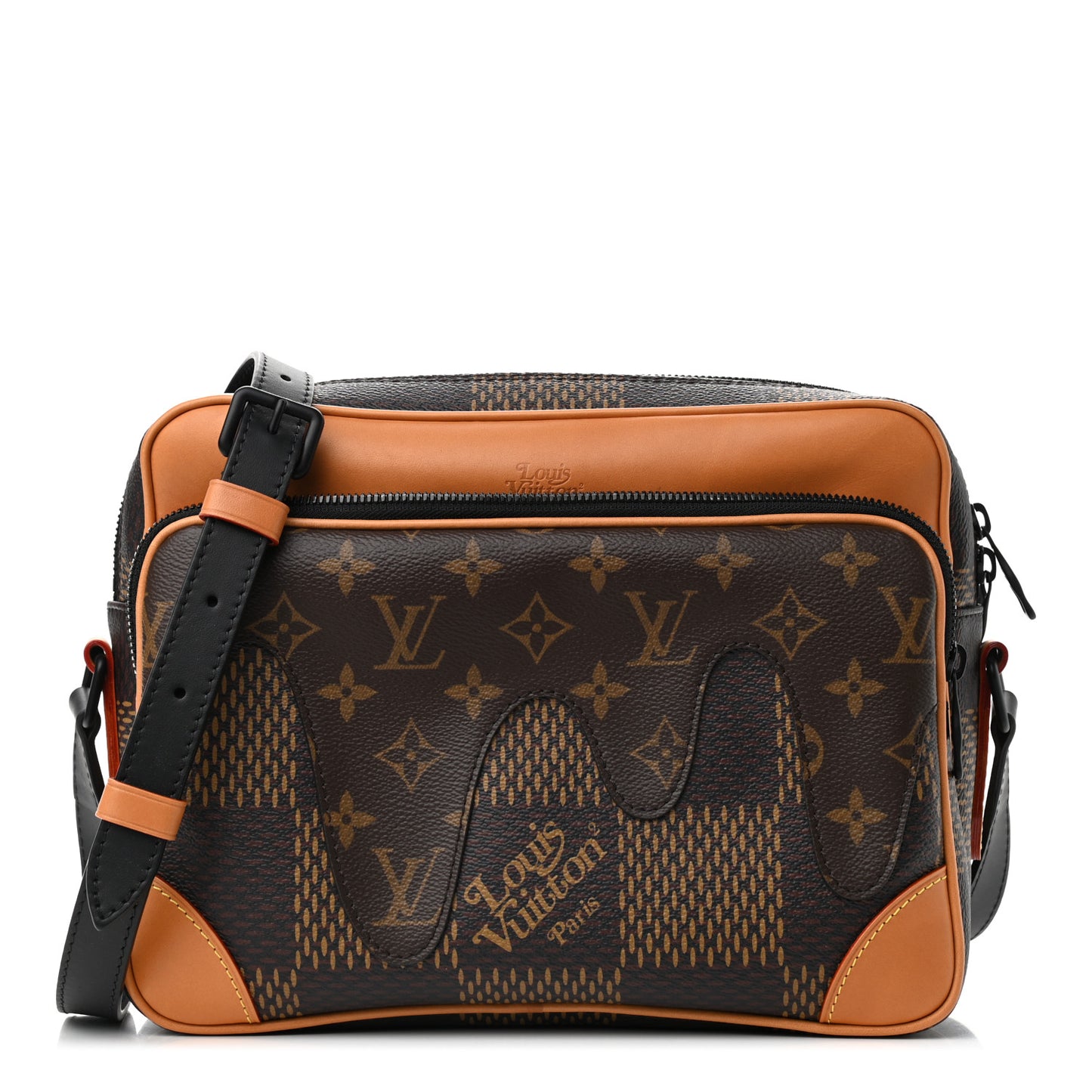 X NIGO Giant Damier Ebene Monogram Nil Messenger