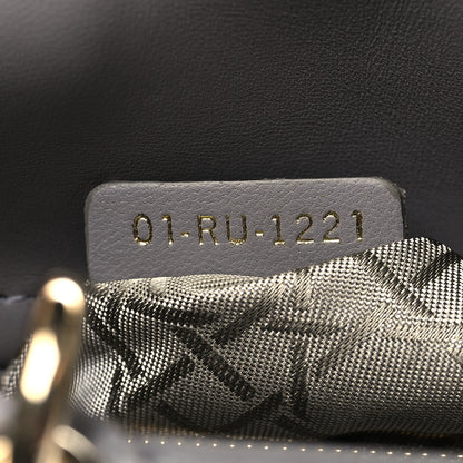 Christian Dior Lambskin Cannage Small My ABCDior Lady Dior Grey 7 of 10