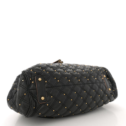 Marc Jacobs Calfskin Quilted Studded Stam Black 4 of 15