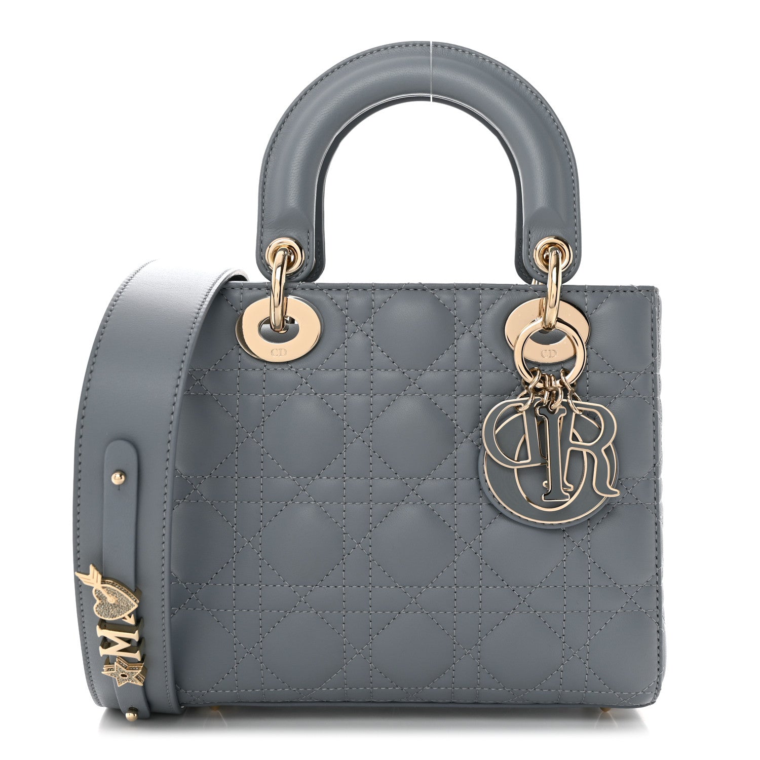 Christian Dior Lambskin Cannage Small My ABCDior Lady Dior Cloud Blue 1 of 11