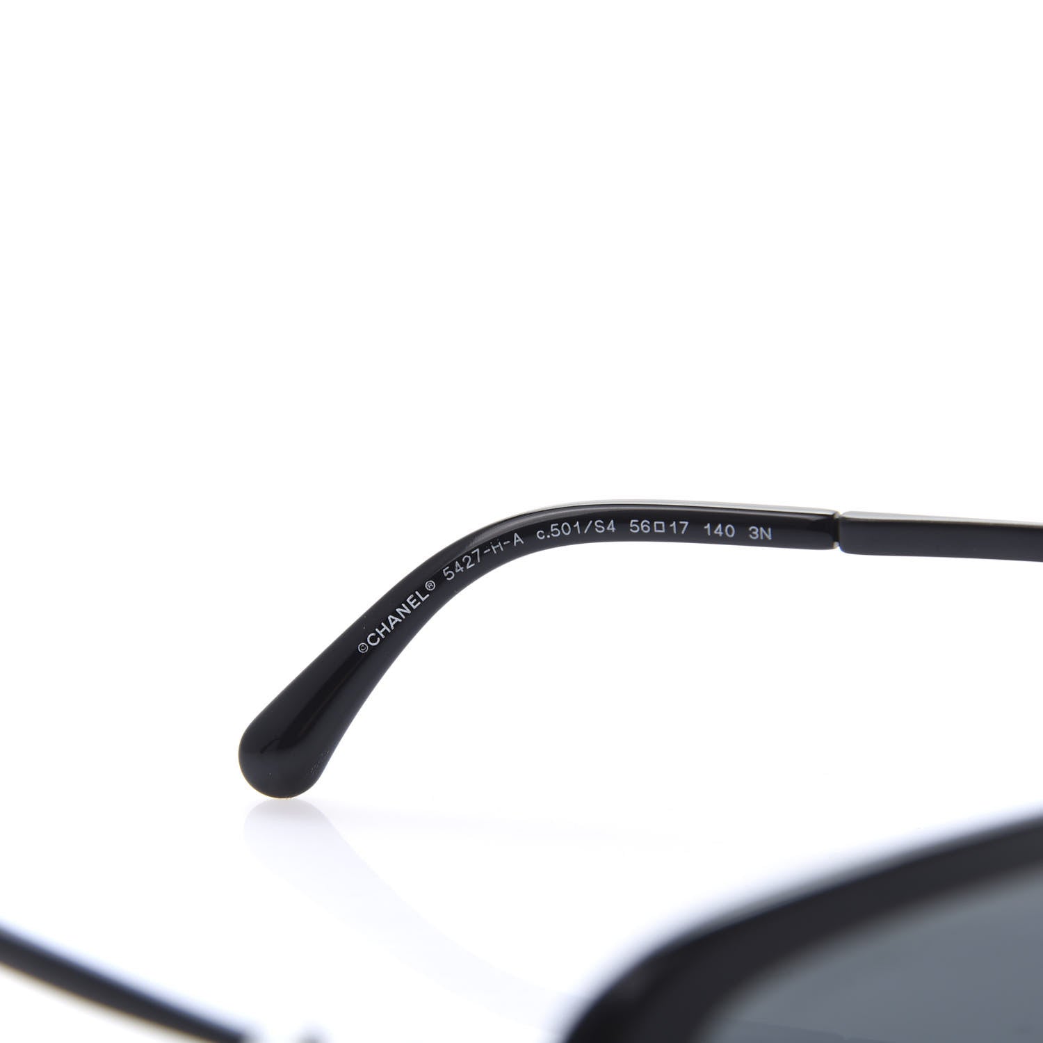 Chanel Pearl Square Sunglasses 5427-H-A Black 6 of 9