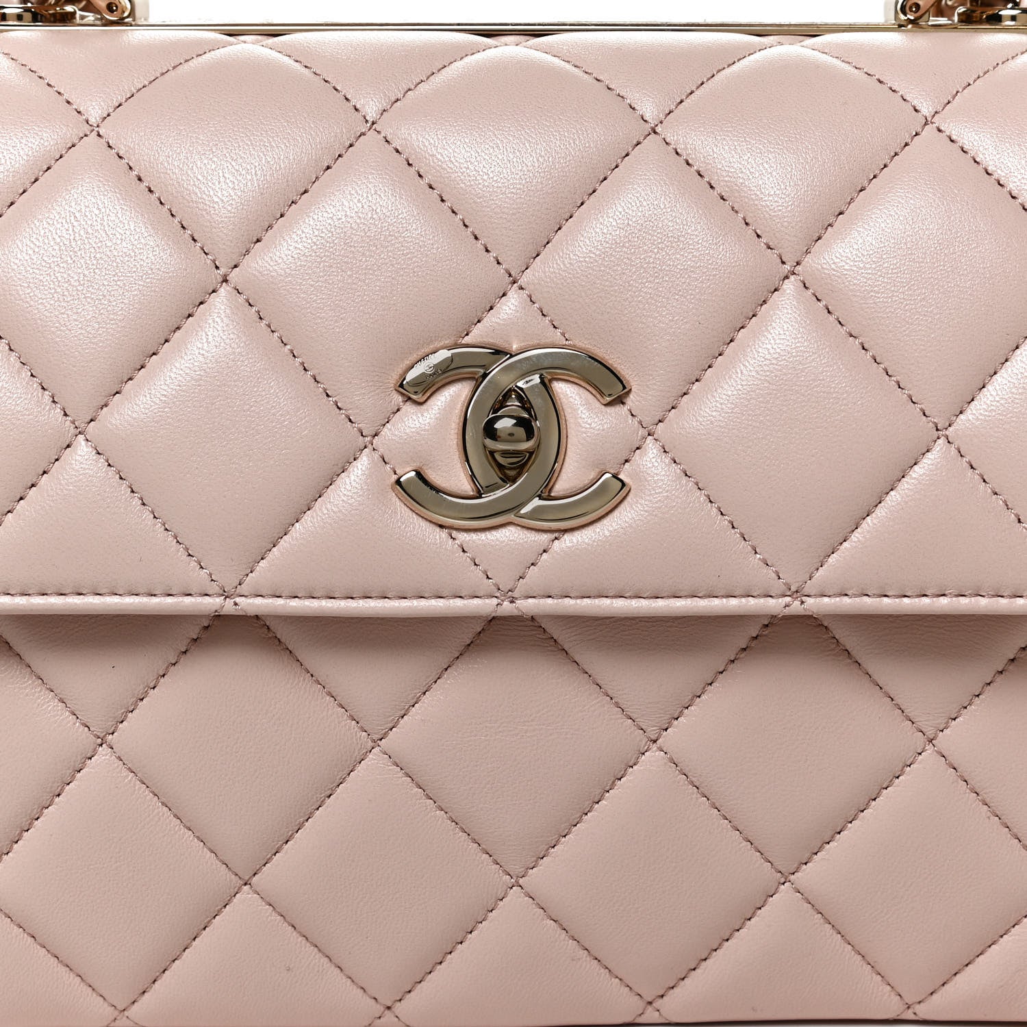 Chanel Lambskin Quilted Small Trendy CC Dual Handle Flap Bag Beige 8 of 11