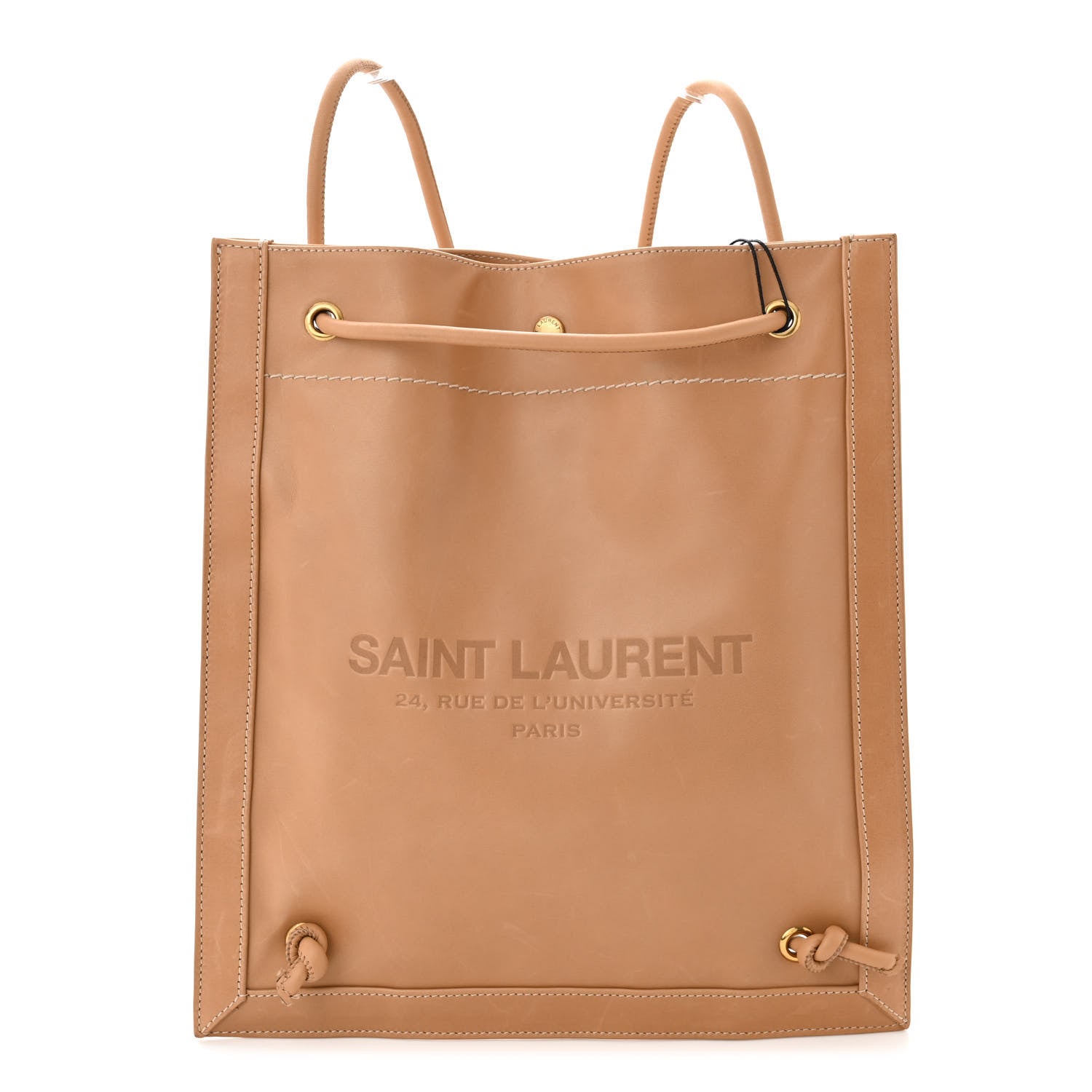 Saint Laurent Calfskin Backpack Vintage Brown 1 of 12