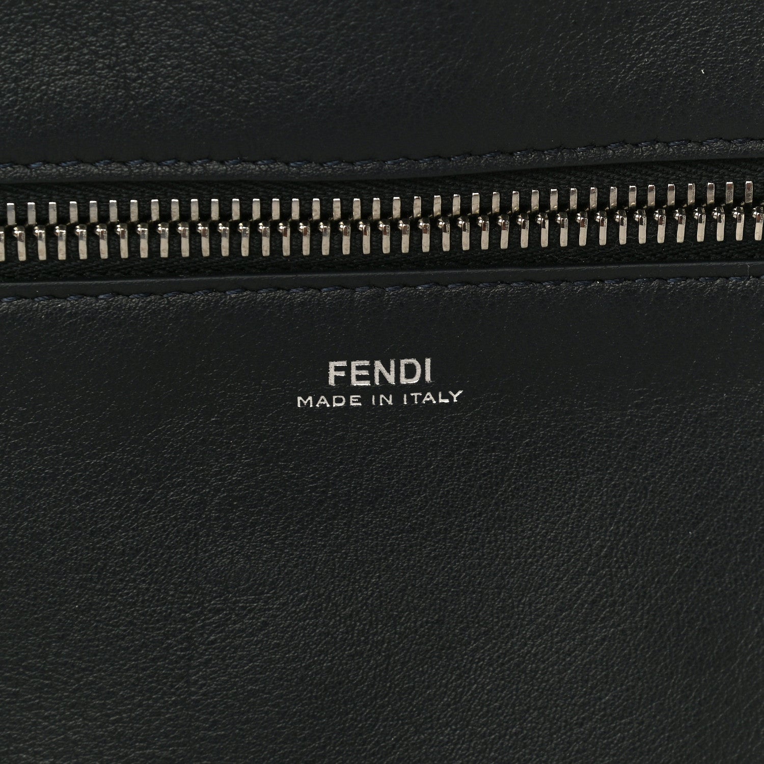 Fendi Vitello Baltico Shiny Nappa Lace Up DotCom Satchel Cuoio Blue Multicolor 15 of 15