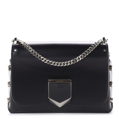 Jimmy Choo Smooth Calfskin Lockett Petite Shoulder Bag Black 1 of 10