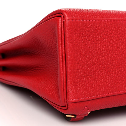 Hermes Taurillon Clemence Kelly Ado Backpack Rouge Casaque 9 of 10
