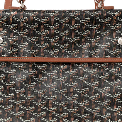 Goyard Goyardine Saint Leger Soft Briefcase Backpack Black Gold 7 of 9