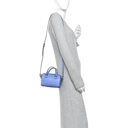 Gucci Gilbert Calfskin Jumbo GG Embossed Super Mini Top Handle Bowler Bag Bloom Lavender 2 of 11